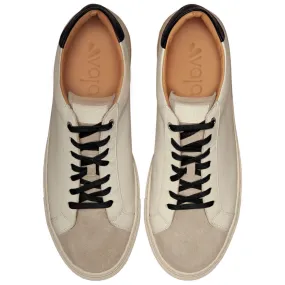 Urban White & Grey Leather Sneakers Urban White & Grey Leather Sneakers