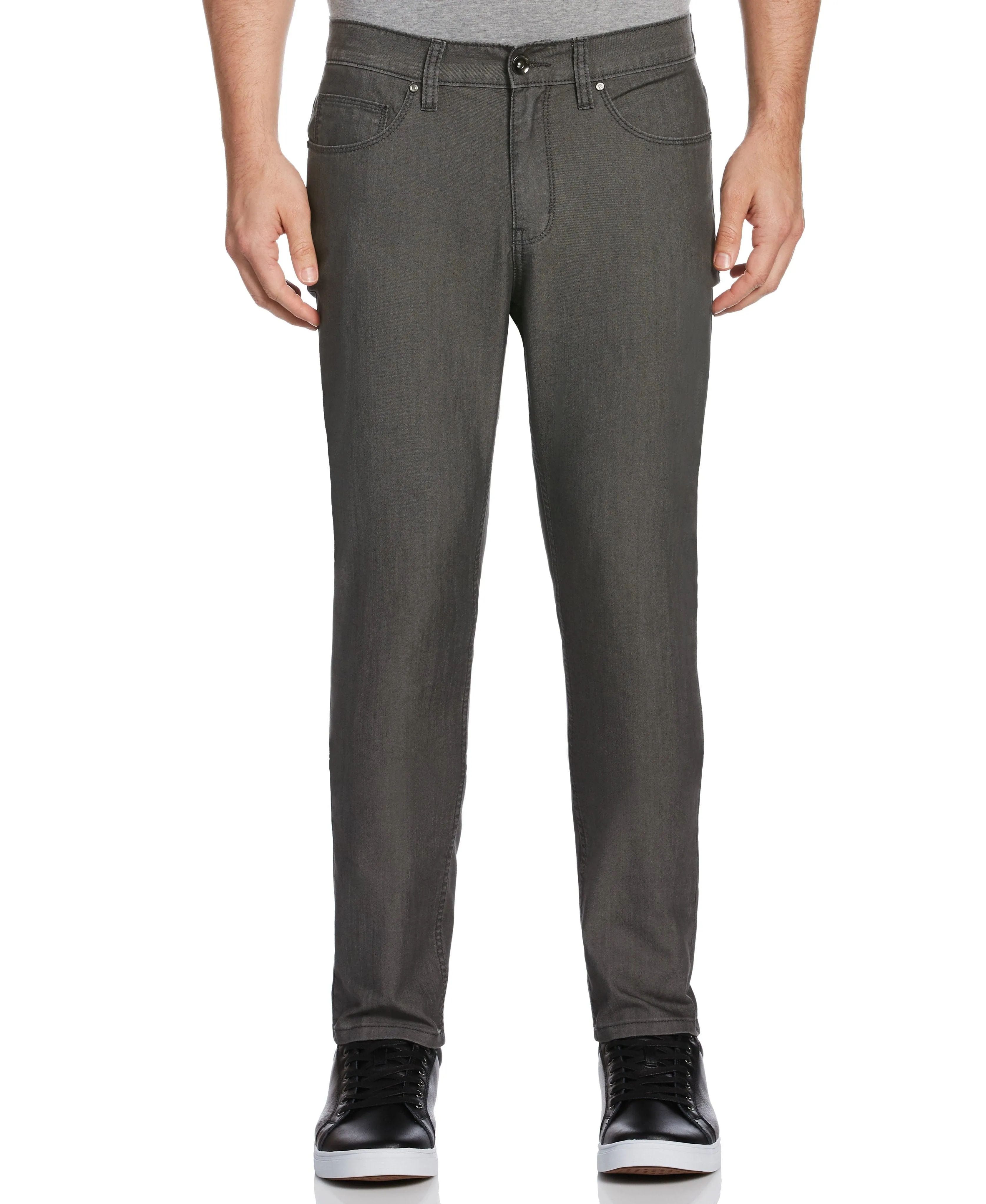 Very Slim Fit Light Gray 5-Pocket Stretch Denim Jeans