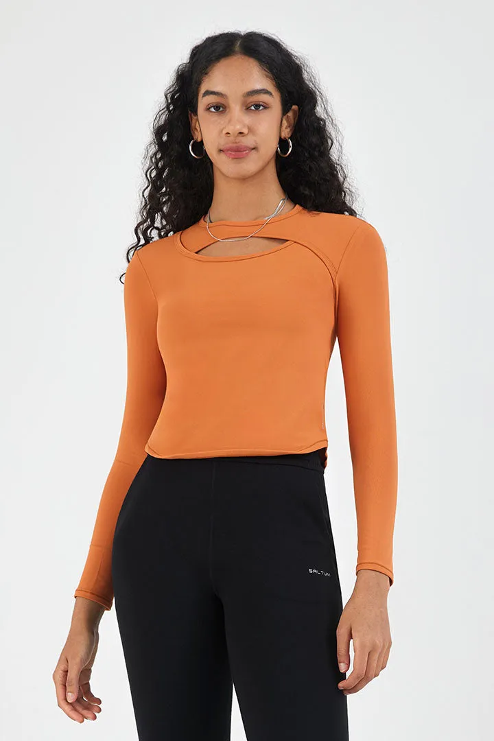 Women's Cutout Front Long Sleeve