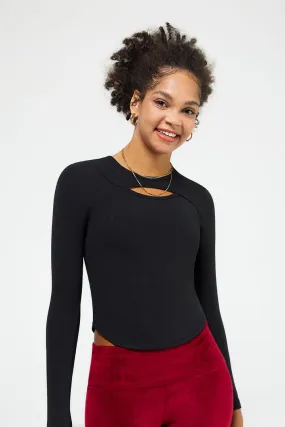Women's Cutout Front Long Sleeve
