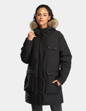 Women's Heated Thermolite® Parka (4 Heating Zones) - Black Women's Heated Thermolite® Parka (4 Heating Zones) - Black