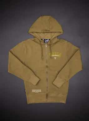 WORLD DOMINATION ZIP UP - OLIVE