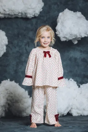 XENIA - CHILDRENS' PYJAMA SET IN ROSE PRINT XENIA - CHILDRENS' PYJAMA SET IN ROSE PRINT